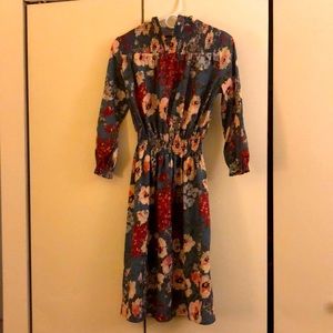 Elegant Floral Print Dress